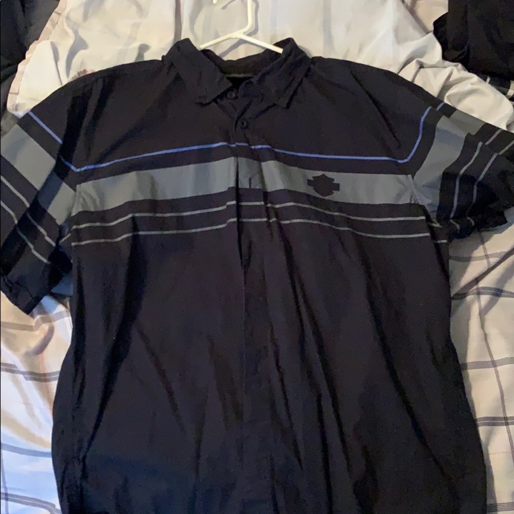 Men’s button up short sleeve Harley Davidson Xl
